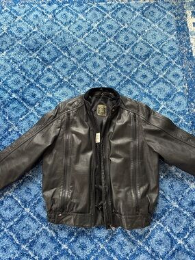Black Leather Motorcycle Jacket